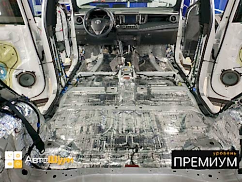 Виброизоляция пола Тойоты Ра4 Ха40