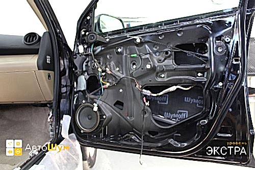 Звукоизоляция дверей Тойота РАВ 4 (XA30)