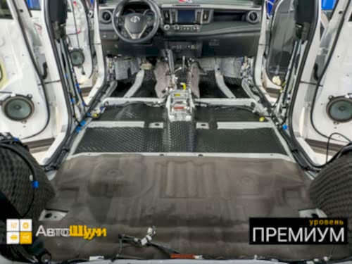Шумоизоляция пола Тойоты Ра4 Ха40
