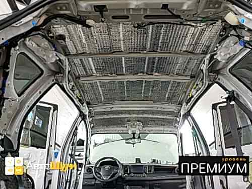 Виброизоляция крыши Тойоты Ра4 Ха40