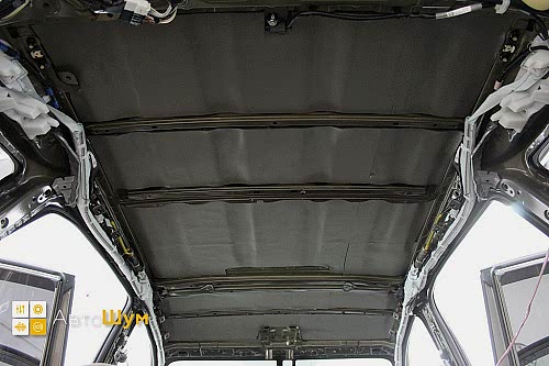 Шумоизоляция крыши Тойоты Рав4 XA40